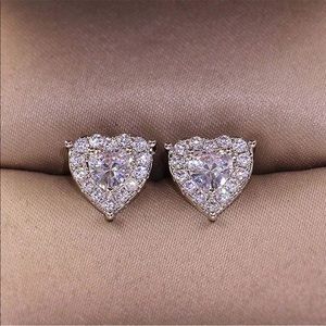 Women Earrings, Fashion Jewelry Cubic Zirconia Halo Earrings, Earrings for Girl